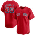 Boston Red Sox #35 Garrett Crochet Red HOLBERT 2024 Alternate Limited Stitched Jersey