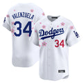 Los Angeles Dodgers #34 Fernando Valenzuela Player White HOLBERT Tokyo Series Vapor Premier Limited Stitched Jerseys