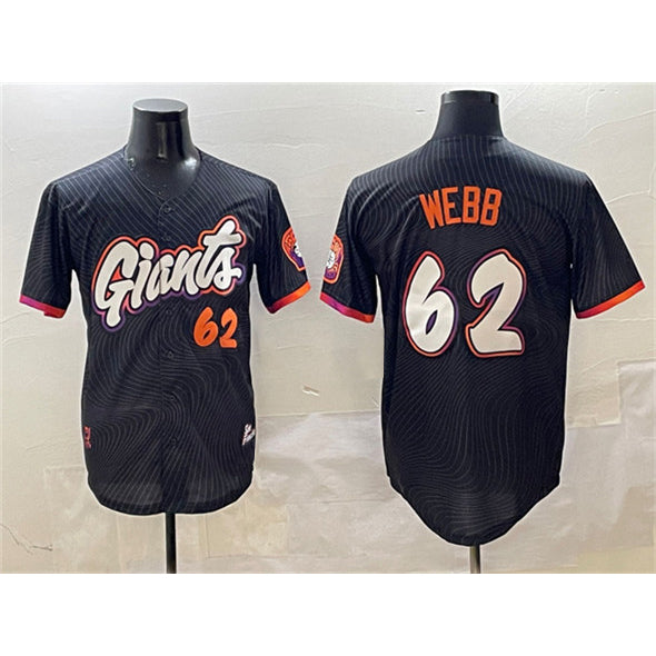 San Francisco Giants #62 Logan Webb Black HOLBERT Anthracite 2025 City Connect Limited Stitched Jersey