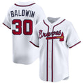 Atlanta Braves #30 Drake Baldwin White HOLBERT 2025 Home Limited Stitched Jersey