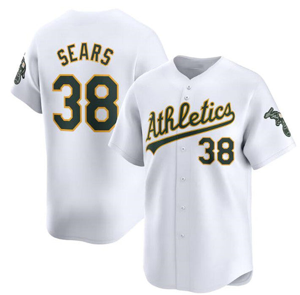 Oakland Athletics #38 JP Sears White HOLBERT Home Limited Stitched Jersey