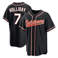 Baltimore Orioles #7 Jackson Holliday Player Black HOLBERT Out Home Game Stitched Jerseys