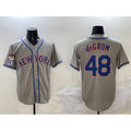 New York Mets #48 Jacob DeGrom Grey HOLBERT 2025 Spring Training Cool Base Stitched Jersey