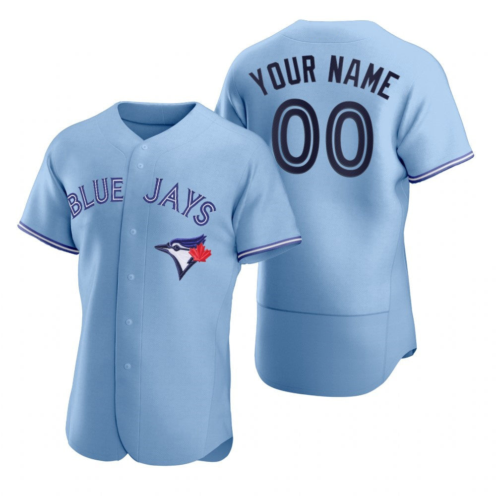 Custom Toronto Blue Jays Light Blue HOLBERT Stitched Flex Base Jersey