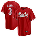 Cincinnati Reds #3 Ke'Bryan Hayes Player Red HOLBERT Home Game Stitched Jerseys