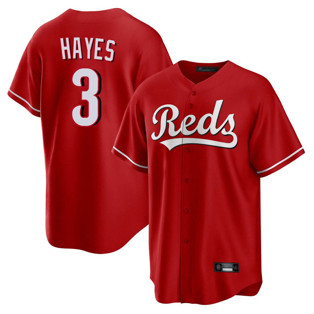 Cincinnati Reds #3 Ke'Bryan Hayes Player Red HOLBERT Home Game Stitched Jerseys
