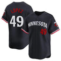 Minnesota Twins #49 Pablo Lopez Player Navy HOLBERTHome Limited Stitched Jerseys
