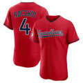Cleveland Guardians #4 Brayan Rocchio Player Red HOLBERT Limited Elite Home Stitched Jerseys