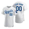 Custom Kansas City Royals White HOLBERT 2020 Stitched Flex Base Jersey
