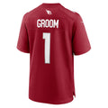 A.Cardinals Number #1 Groom HOLBERT Cardinal Game Jersey
