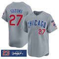 Chicago Cubs #27 Seiya Suzuki Gray HOLBERT 'Ryne Sandberg Tribute' Vapor Limited V3 Stitched Jersey