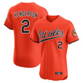 Baltimore Orioles #2 Gunnar Henderson Player Orange HOLBERT Limited Elite Home Game Stitched Jerseys