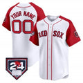 Custom Boston Red Sox 2024 Spring Training Patch Vapor Premier Limited Jersey ¨C  White Red HOLBERT