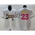 San Diego Padres #23 Fernando Tatis Jr White HOLBERT NEW 2023 City Connect Cool Base Stitched Jersey
