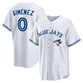 Toronto Blue Jays #0 Andres Gimenez White HOLBERT Home Replica Jersey
