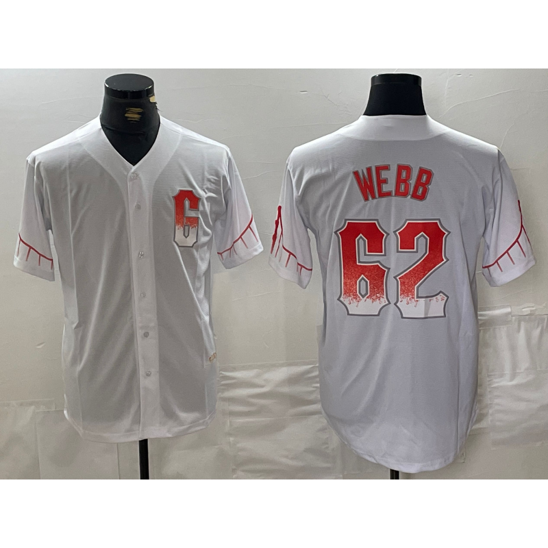 San Francisco Giants #62 Logan Webb White HOLBERT City Connect Stitched Cool Base Jersey