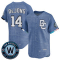 Washington Nationals #14 Paul DeJong Blue HOLBERT 2025 City Connect Limited Stitched Jersey