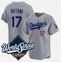 Los Angeles Dodgers #17 Shohei Ohtani Gray HOLBERT 2025 World Series Limited Stitched Jersey