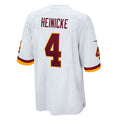 W.Football Team #4 Taylor Heinicke White HOLBERT Game Jersey