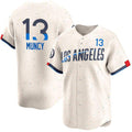 Los Angeles Dodgers #13 Max Muncy Cream HOLBERT 2024 City Connect Limited Stitched Jersey