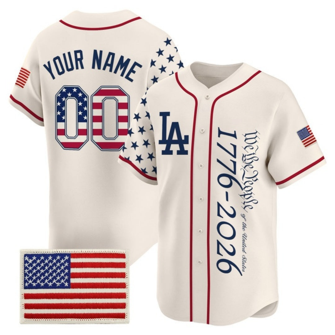 Custom Los Angeles Angels America 250 Edition Vapor Premier Limited Cream HOLBERT Stitched Jerseys