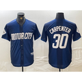 Detroit Tigers #30 Kerry Carpenter 2024 Navy HOLBERT City Connect Cool Base Limited Stitched Jersey