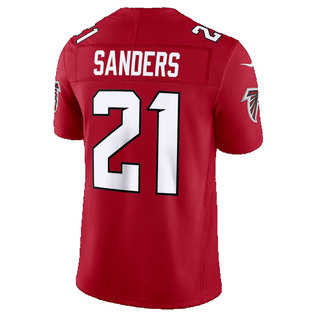 A.Falcons #21 Deion Sanders Red HOLBERT Vapor F.U.S.E. Stitched Retired Limited Jersey