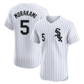 Chicago White Sox #5 Munetaka Murakami Player White HOLBERT Stripe Limited Elite Home Stitched Jerseys