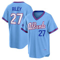 Atlanta Braves #27 Austin Riley Powder Blue HOLBERT 2026 City Connect Stadium Jersey