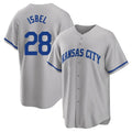 Kansas City Royals #28 Kyle Isbel Player Gray HOLBERT Game Home Stitched Jerseys