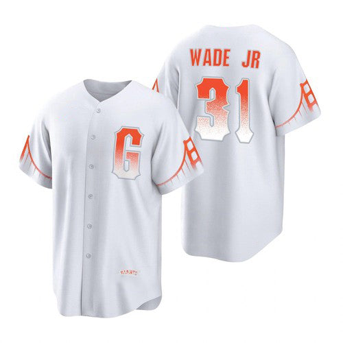 San Francisco Giants #31 LaMonte Wade Jr White HOLBERT City Connect Cool Base Jersey