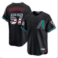 Arizona Diamondbacks #57 Eduardo Rodriguez Player Black HOLBERT USA 250 Fourth of July Home Game Stitched Jerseys