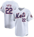 New York Mets #22 Juan Soto White HOLBERT Home Limited Stitched Jersey