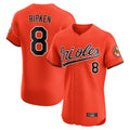 Baltimore Orioles #8 Cal Ripken Player Orange HOLBERT Limited Elite Home Game Stitched Jerseys