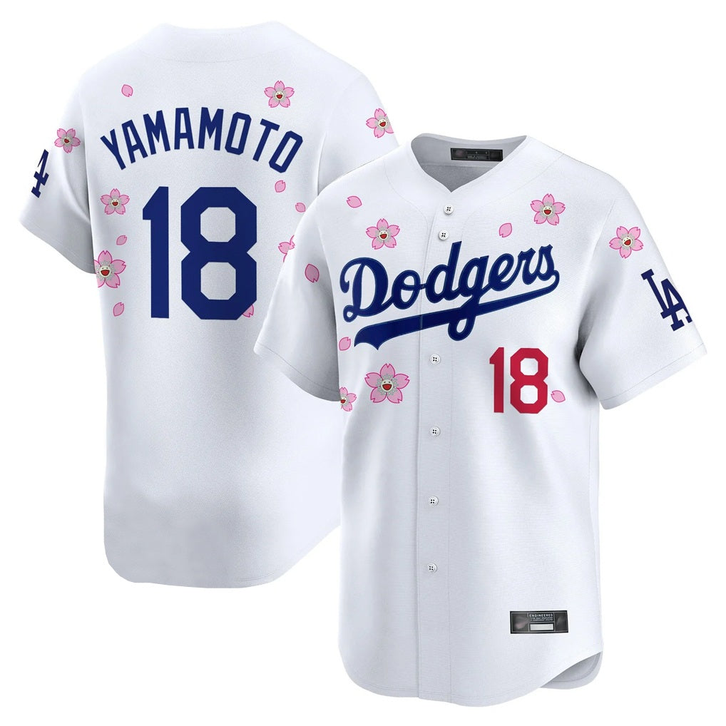 Los Angeles Dodgers #18 Yoshinobu Yamamoto Player White HOLBERT Tokyo Series Vapor Premier Limited Stitched Jerseys