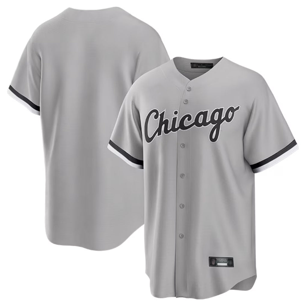Chicago White Sox Blank Player Gray HOLBERT Home Game Stitched Jerseys