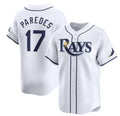 Tampa Bay Rays #17 Isaac Paredes White HOLBERT Home Limited Stitched Jersey