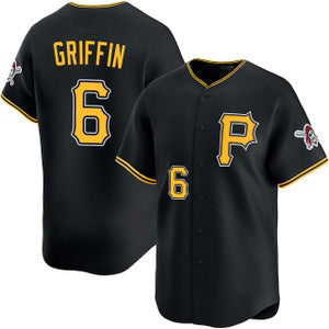 Pittsburgh Pirates #6 Konnor Griffin Black HOLBERT Alt Limited Jersey