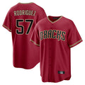 Arizona Diamondbacks #57 Eduardo Rodriguez Player Red HOLBERT Home Game Stitched Jerseys
