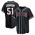 Arizona Diamondbacks #51 Randy Johnson Player Black HOLBERT Home Game Stitched Jerseys