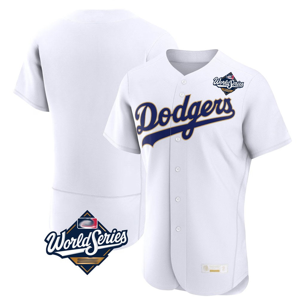 Los Angeles Dodgers Blank Player Gold White HOLBERT 2026 Collection Stadium Limited Elite World Series Stitched Jerseys