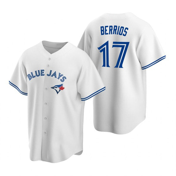 Toronto Blue Jays #17 Jose Berrios White HOLBERT Home Cool Base Jersey