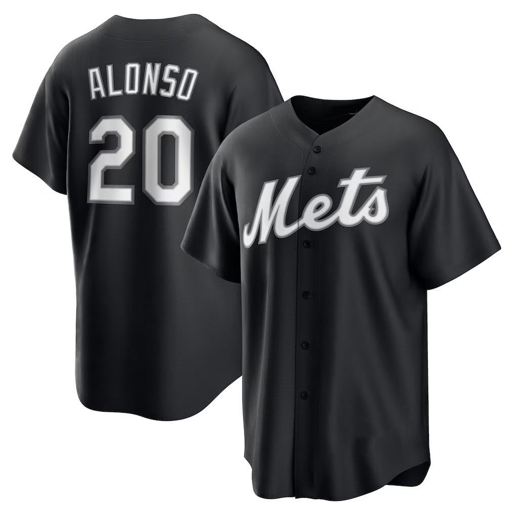 New York Mets #20 Pete Alonso Black HOLBERT Replica Player Jersey
