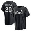 New York Mets #20 Pete Alonso Black HOLBERT Replica Player Jersey