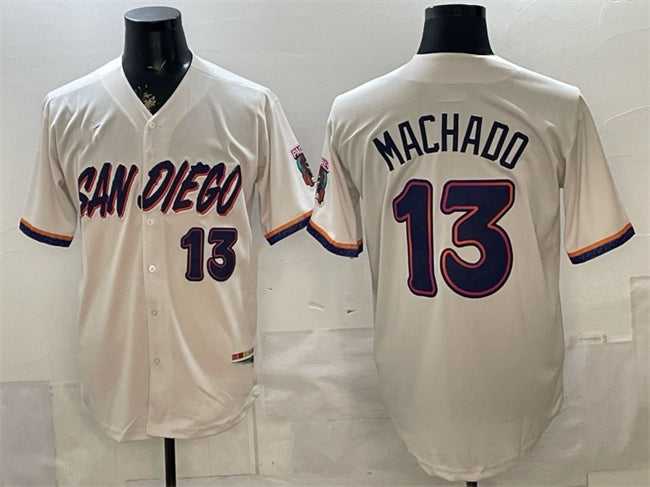 San Diego Padres #13 Manny Machado Cream HOLBERT 2026 City Connect Stadium Stitched Jersey