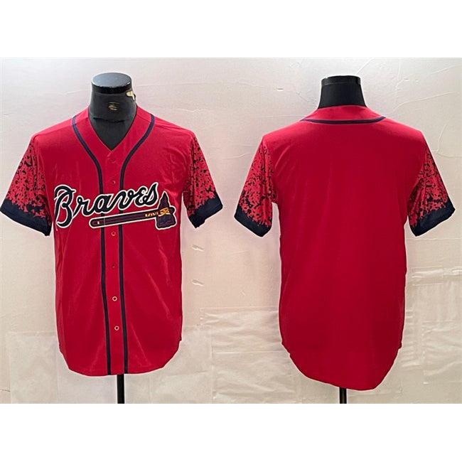 Atlanta Braves Blank Red HOLBERT City Connect Cool Base Stitched Jersey