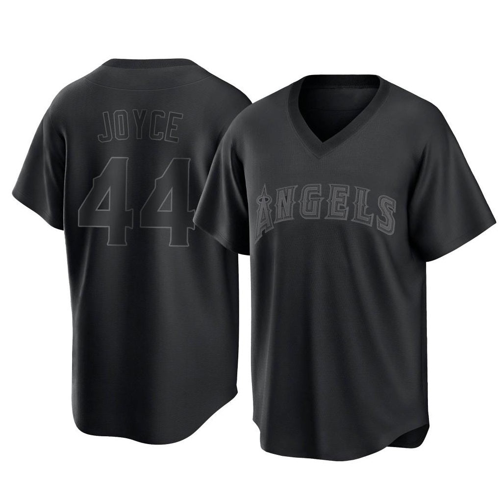 Los Angeles Angels #44 Ben Joyce Player Black HOLBERT Pitch Fashion T-shirt Stitched Jerseys
