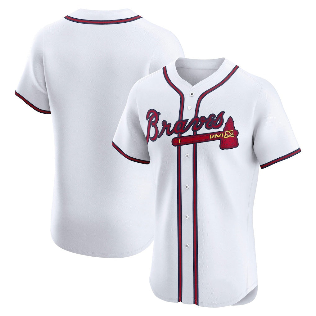 Atlanta Braves White HOLBERT Home Elite Jersey