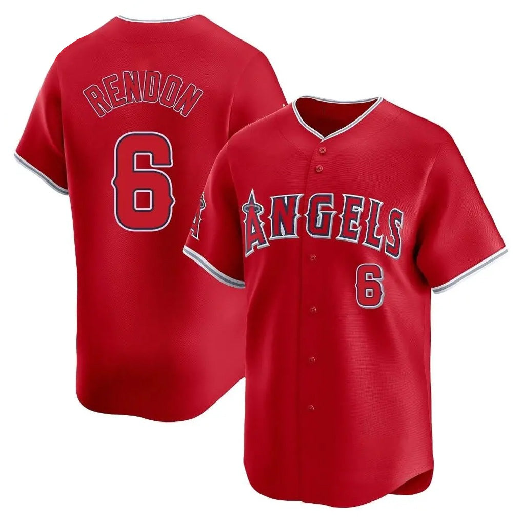 Los Angeles Angels #6 Anthony Rendon Player Red HOLBERT Home Limited Stitched Jerseys