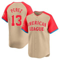 Kansas City Royals #13 Salvador Perez Player Cream HOLBERT American League All-Star Game Limited Home Stitched Jerseys